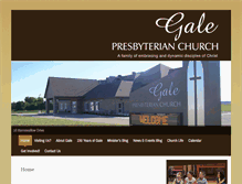 Tablet Screenshot of galepresbyterian.com